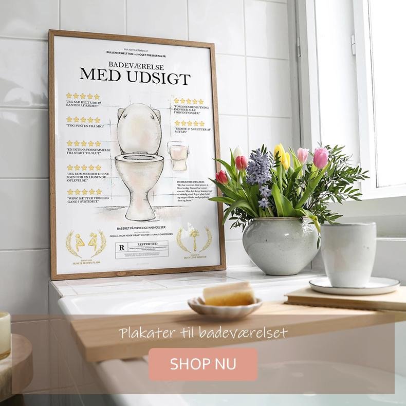 Plakater til badeværelset