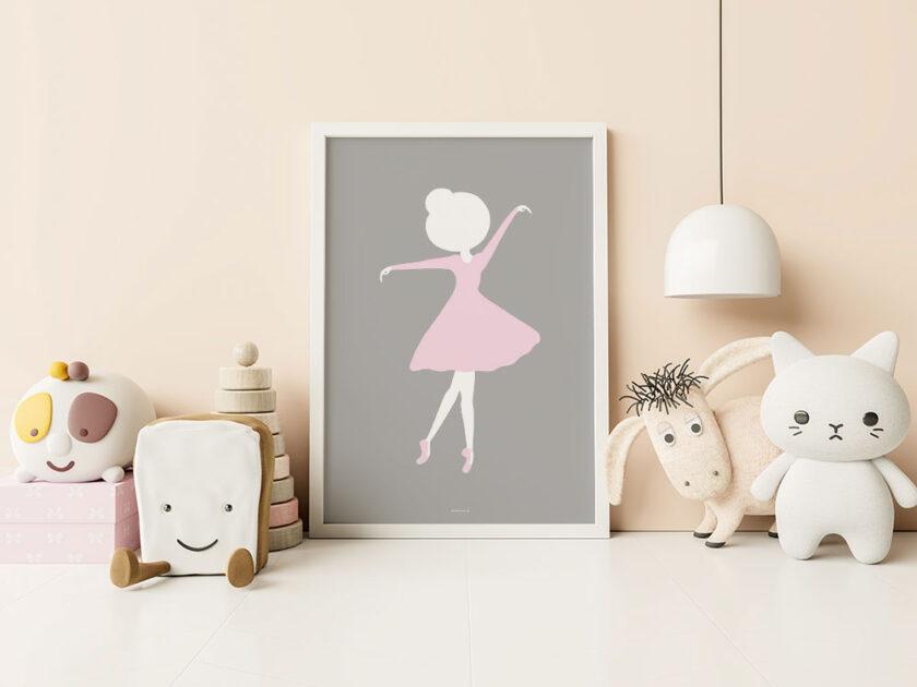 Plakat med ballerina