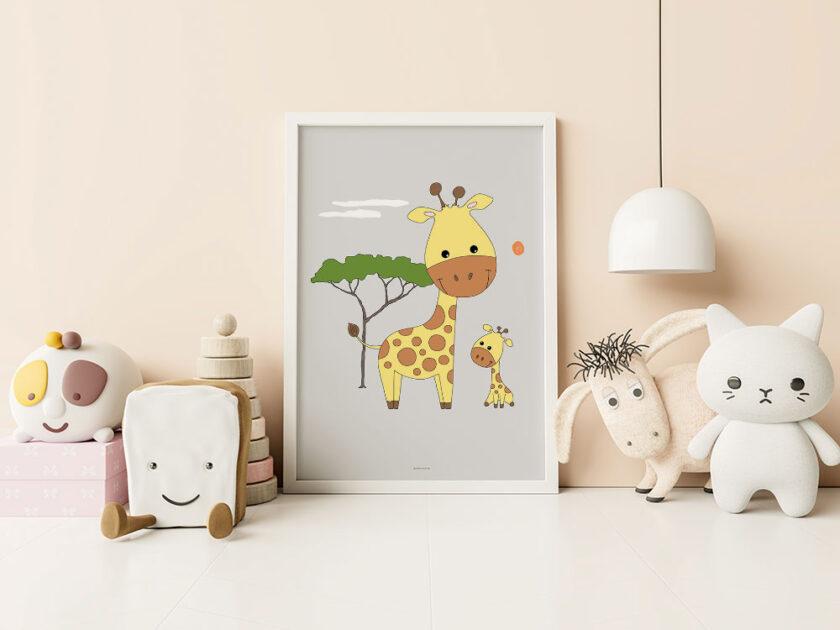Girafmor og baby