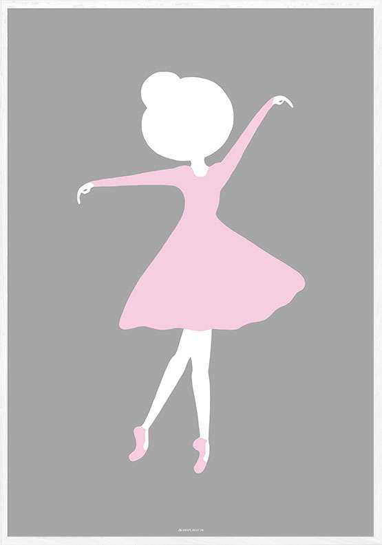 Yndig plakat med ballerina