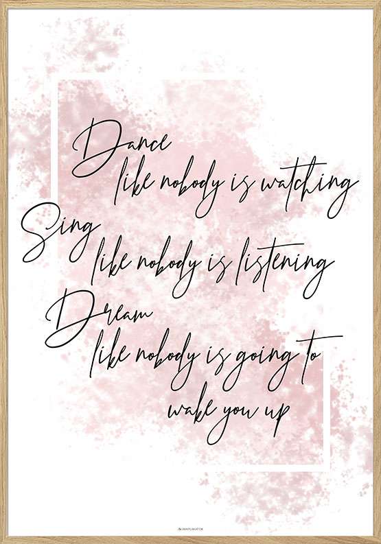 Billede af Dance Sing Dream plakat