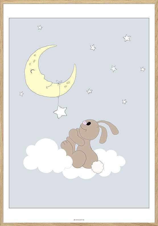 Go’nat-plakat med kanin på sky