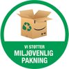 Miljøvenlig pakning badge