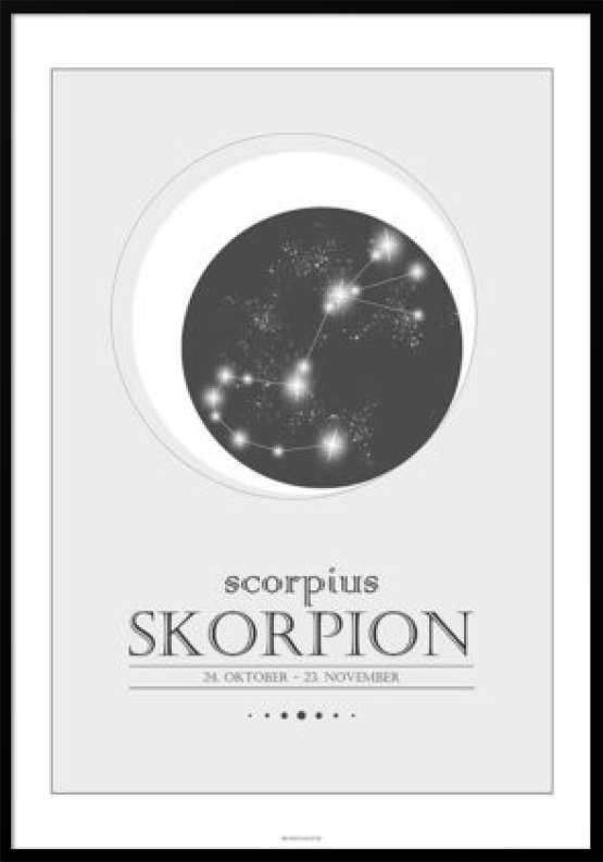 Stjernetegnplakat skorpion