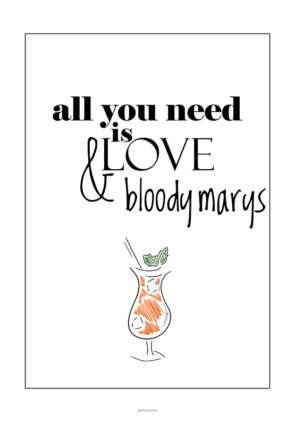 Drink plakat - Bloody Mary