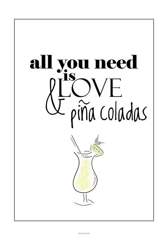 Drink plakat - Pina Colada