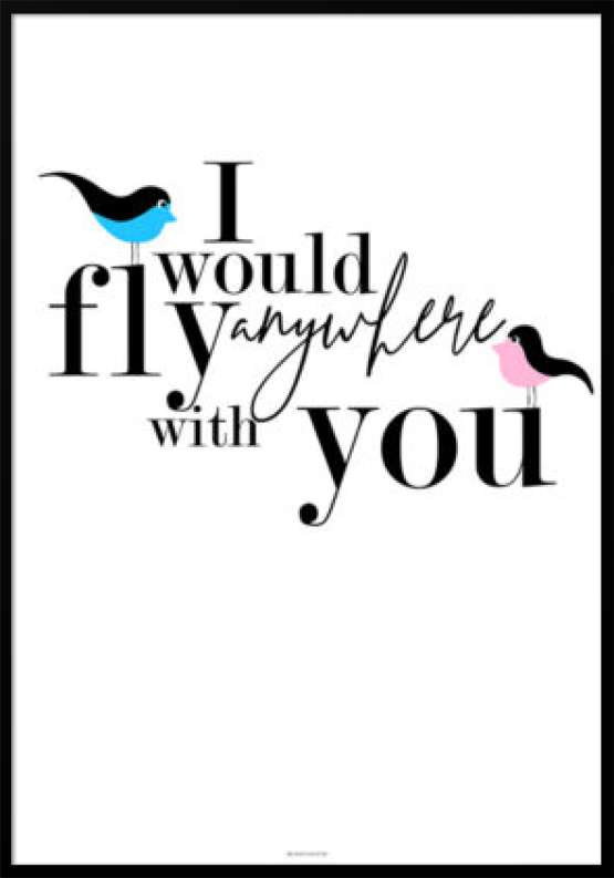 I would fly - Birds plakat