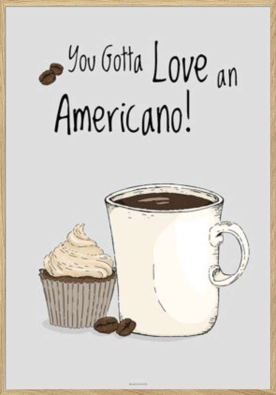 Kaffeplakat - Americano