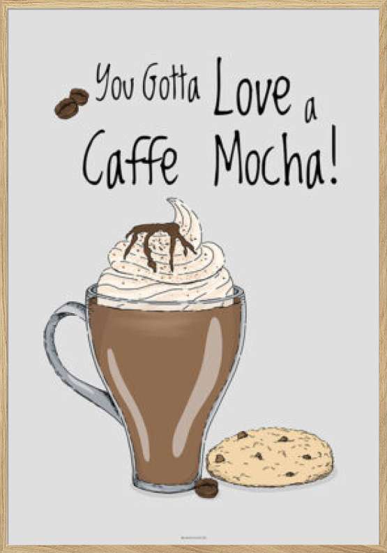 Kaffeplakat - Caffe Mocha