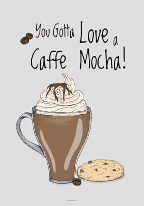 Kaffeplakat - Caffe Mocha
