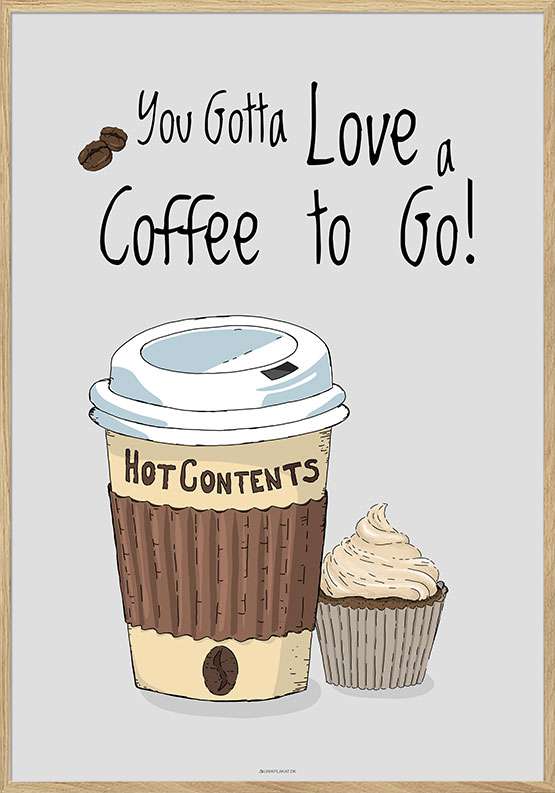 Kaffeplakat – Coffee to Go