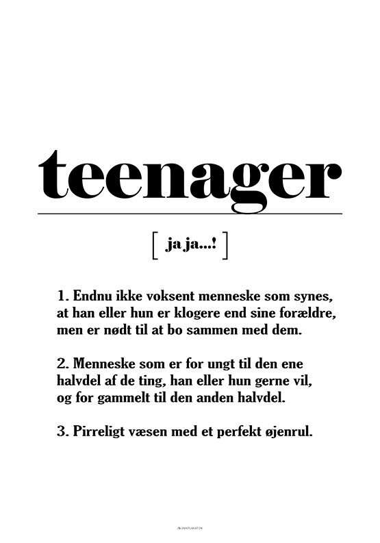 Teenager definition