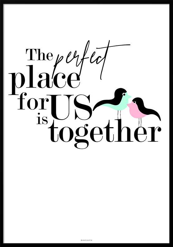 Billede af The perfect place - Birds plakat