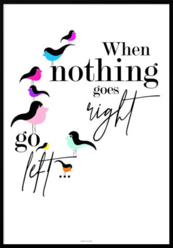 When nothing goes right - Birds plakat