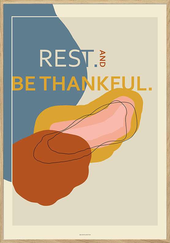 Kunstplakat – Rest and be thankful