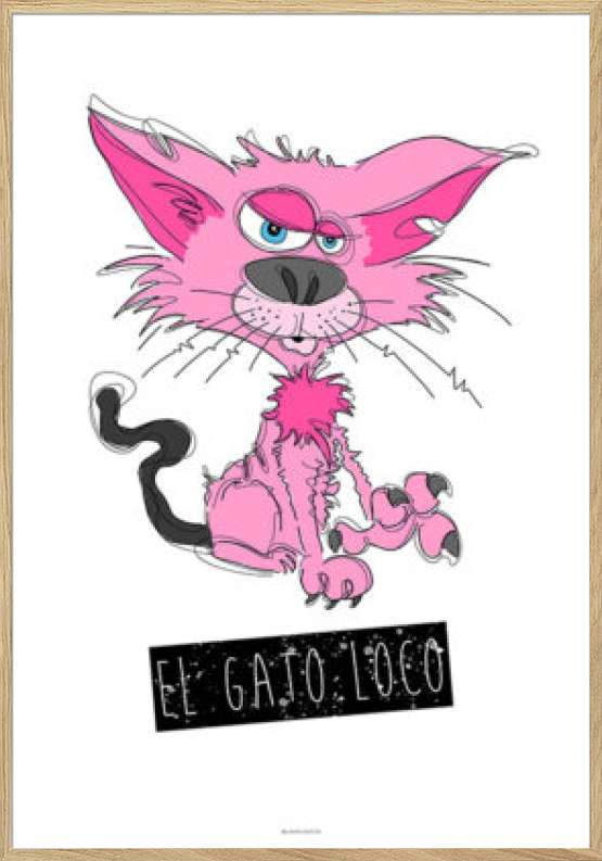 Kunstplakat - El Gato Loco