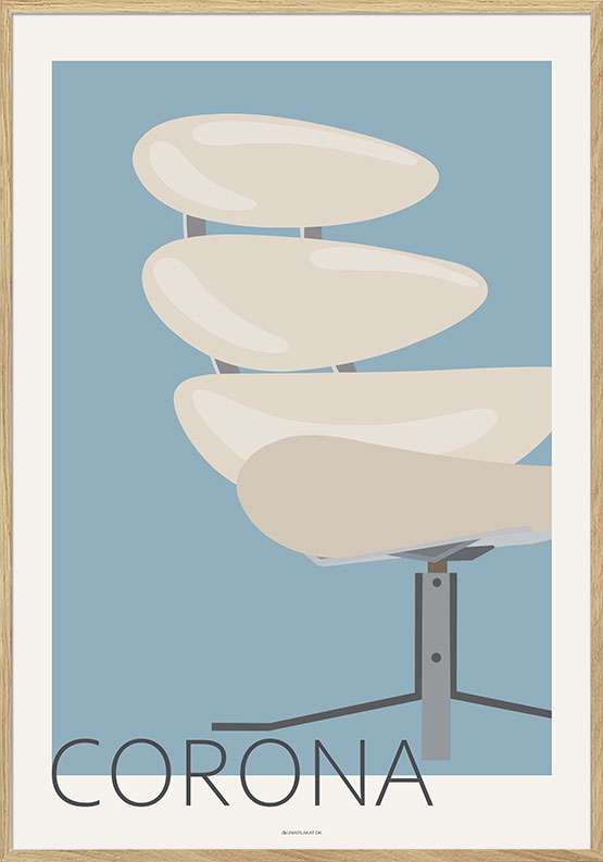 Grafisk plakat – Corona stol