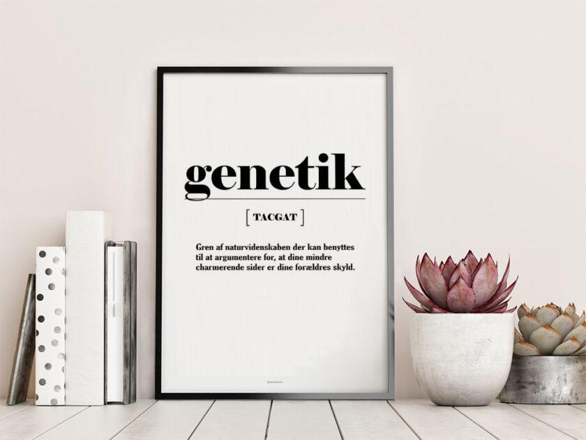 Genetik definitionsplakat
