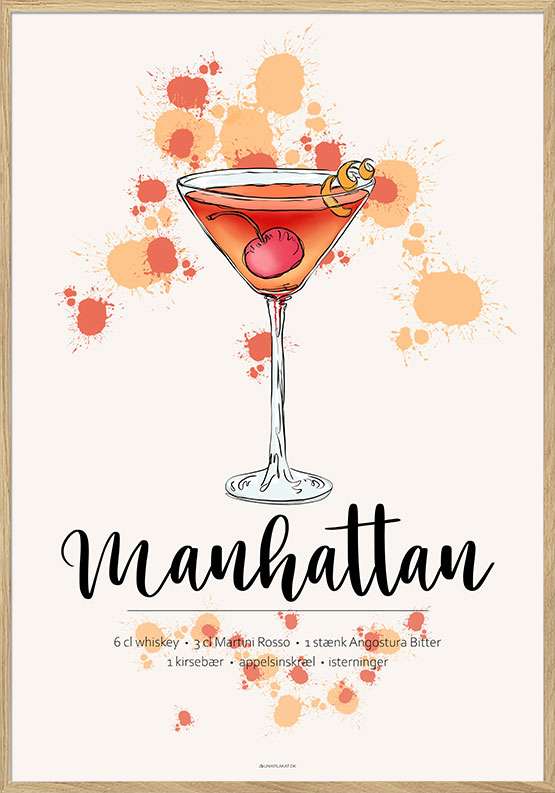 Manhattan opskrift plakat