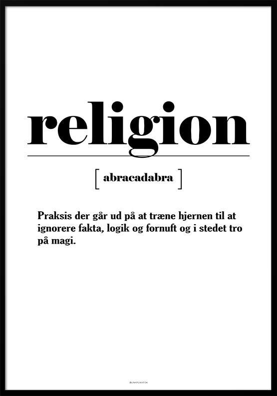 Definitionsplakat - Religion 
