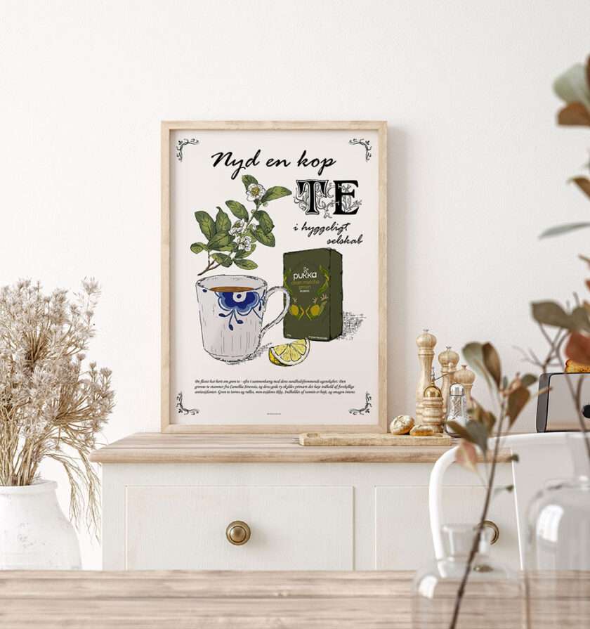 Te plakat - grøn te