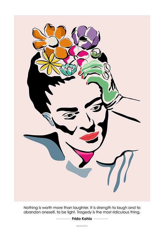 Afgang til Advent alkove Frida Kahlo plakat | Unik Plakat