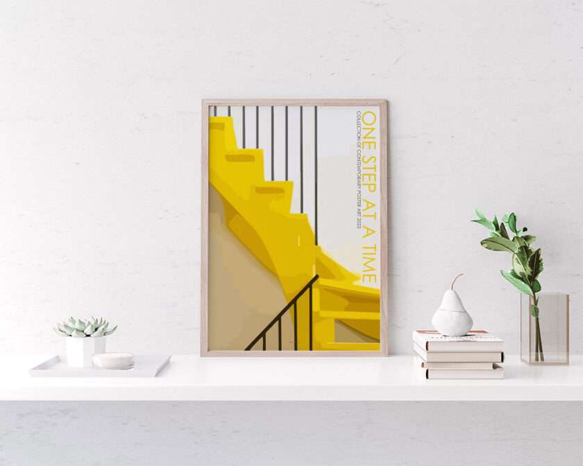 Grafisk plakat - Den gule trappe