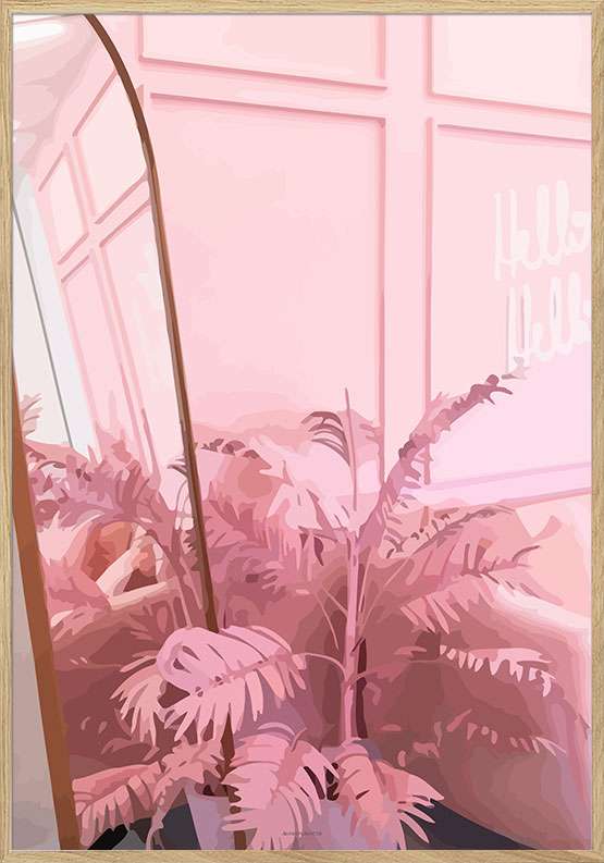 Pink room - Grafisk plakat