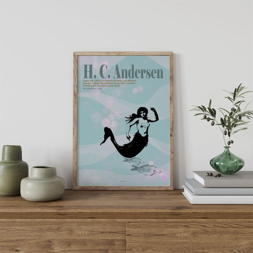 Den lille havfrue - H. C. Andersen plakat