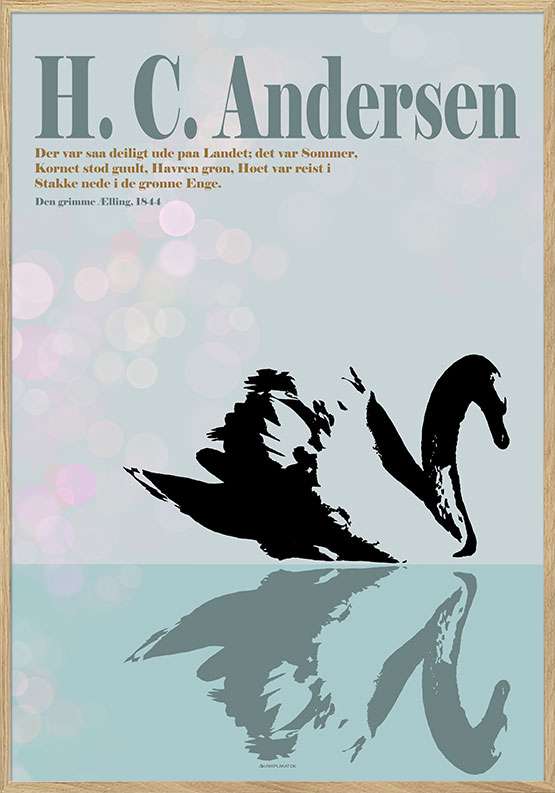 H. C. Andersen plakat - Den ælling | Unik Plakat