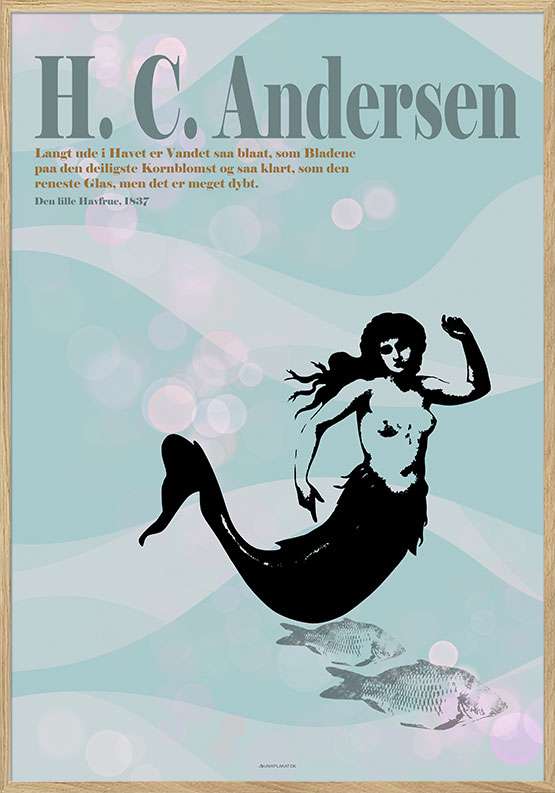 H. C. Andersen plakat – Den lille havfrue