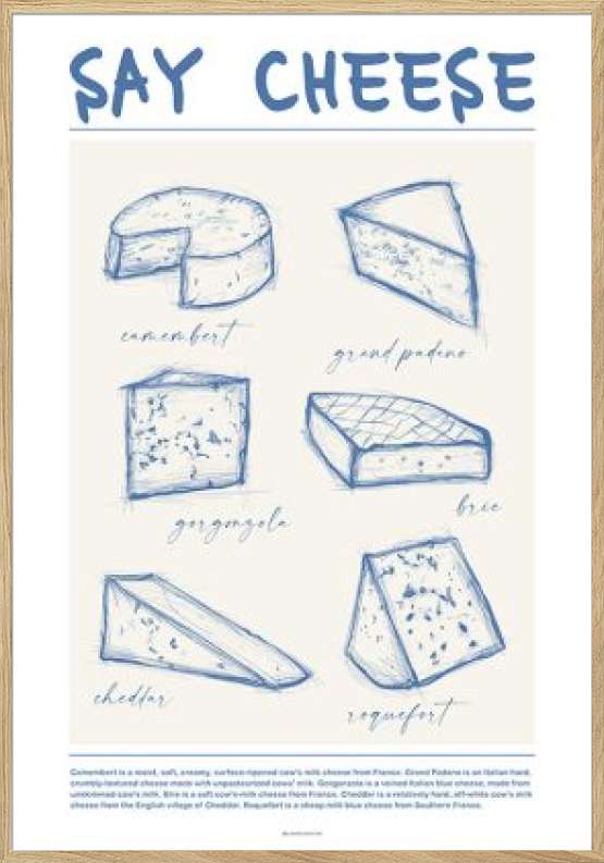 Plakat med oste
