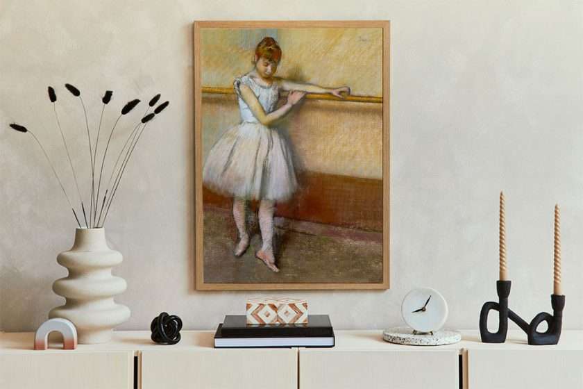 Edgar Degas plakat - Danseuse a la Barre
