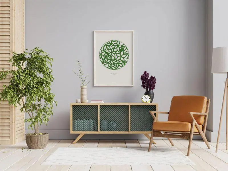Plakater til hjemmet - 7 chikke typer plakatkunst til din kræsne væg Papercut plakat no. 3 grøn