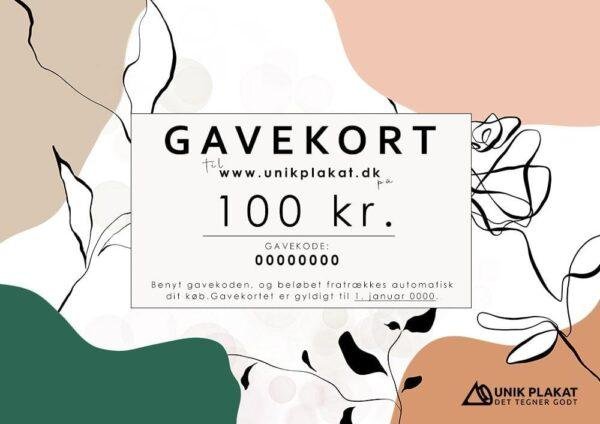 Gavekort på 100 kr.