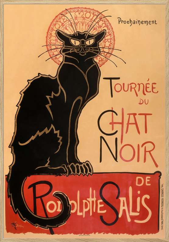 Chat Noir kabaret plakat af Théophile Alexandre Steinlen