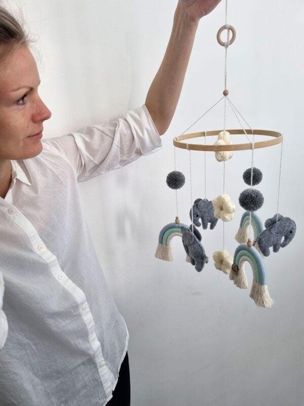 Uro med elefanter (blå)