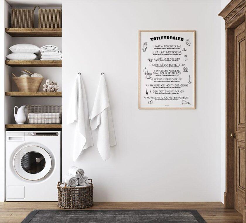 Toiletregler plakat