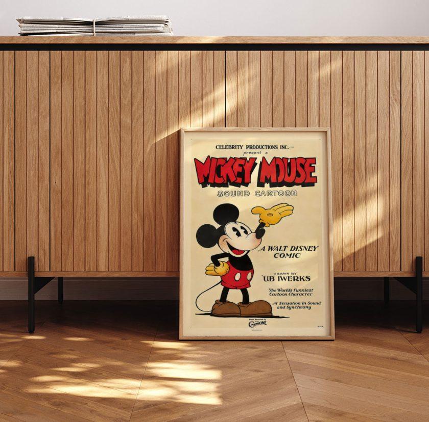 Mickey Mouse filmplakat fra 1928