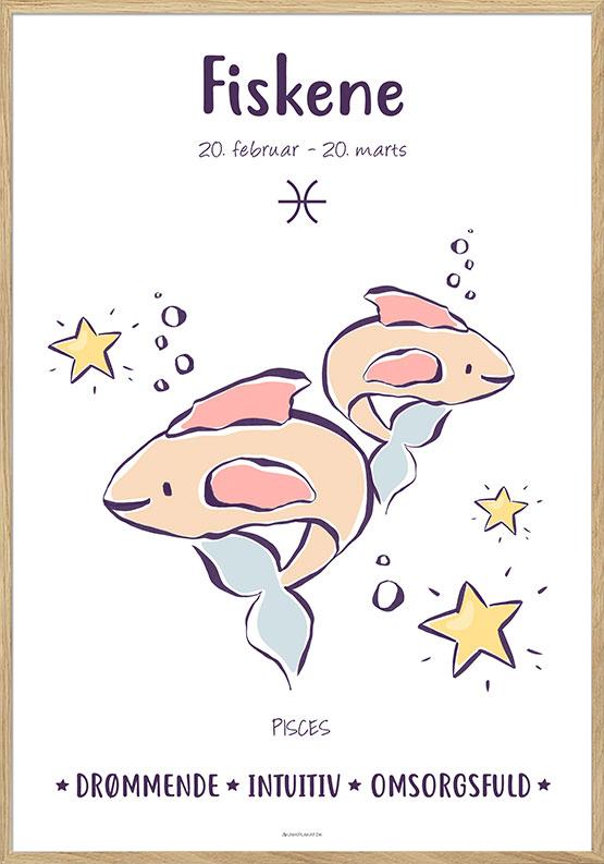 Stjernetegn plakat fisk