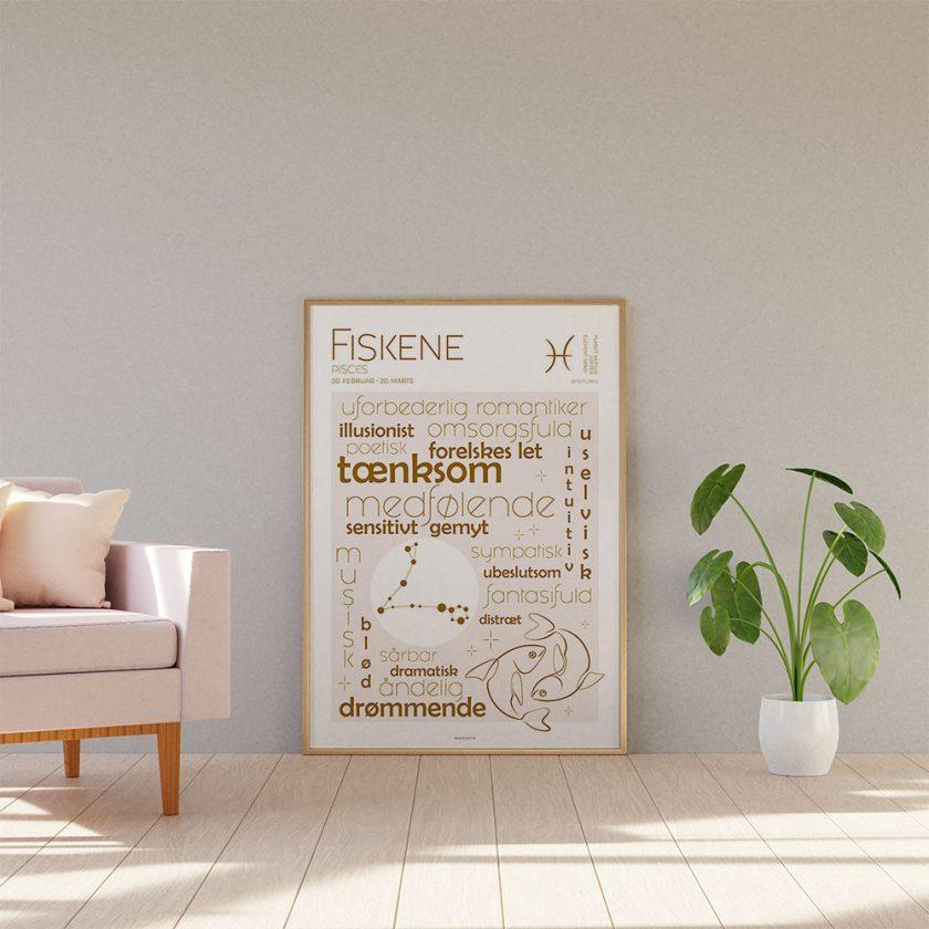 Stjernetegn plakat fisk