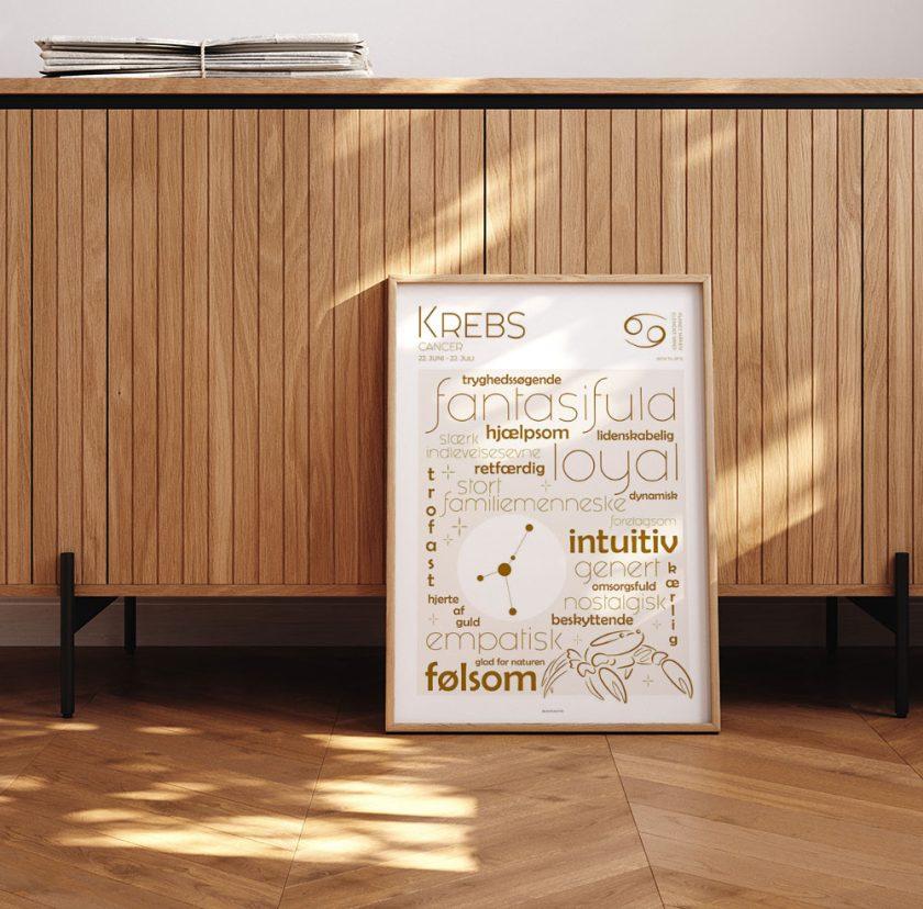 Stjernetegn plakat krebs