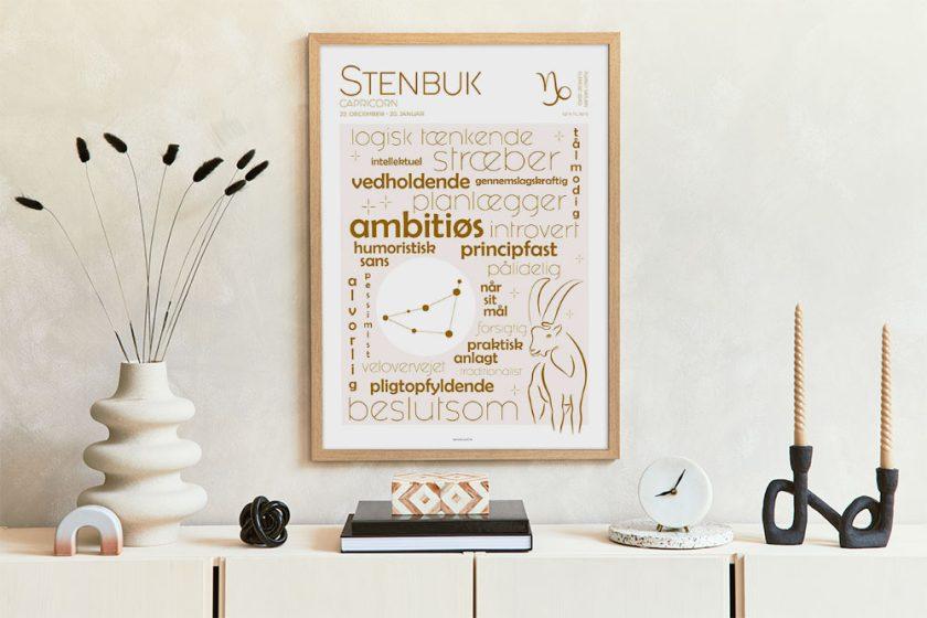Stjernetegn plakat stenbuk