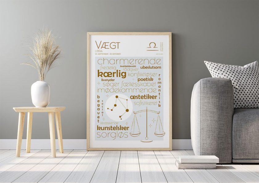 Stjernetegn plakat vÃ¦gt