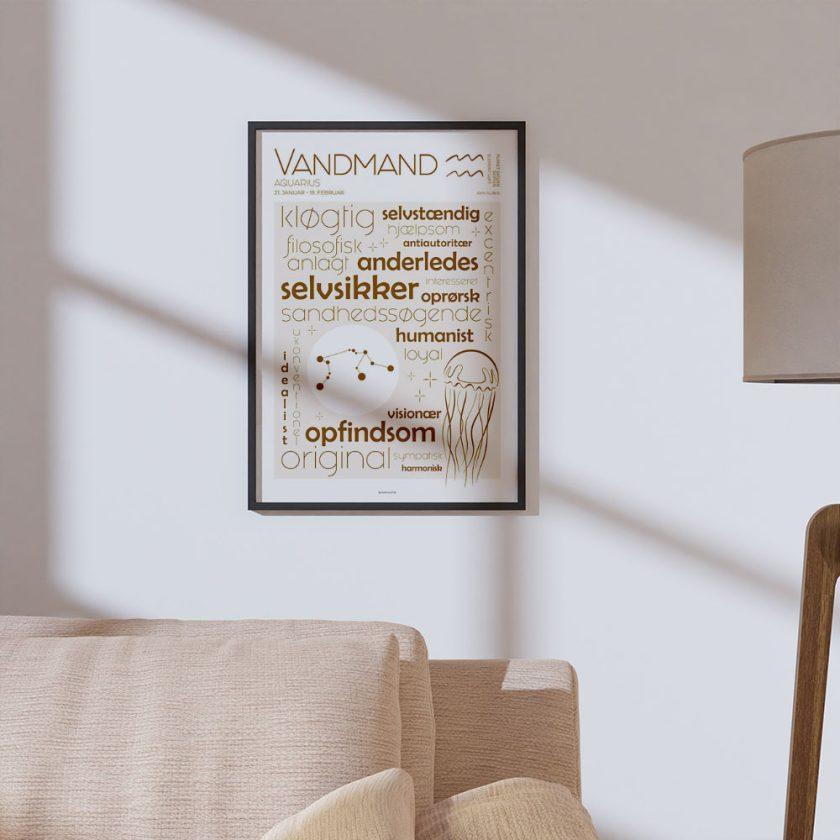 Stjernetegn plakat vandmand