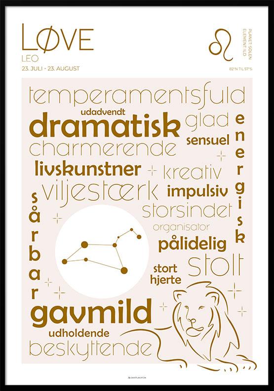 Stjernetegnplakat løven