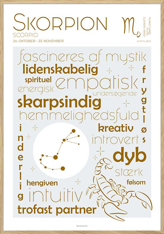 Stjernetegnplakat skorpionen