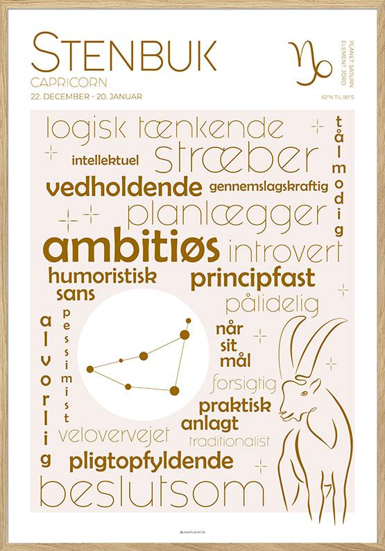 Stjernetegnplakat stenbukken