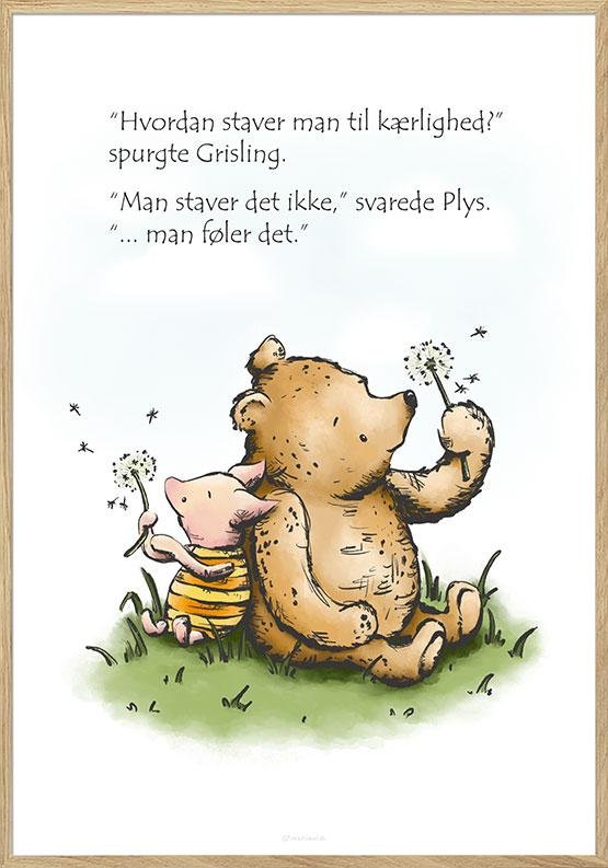 Peter Plys plakat - Stave til kærlighed