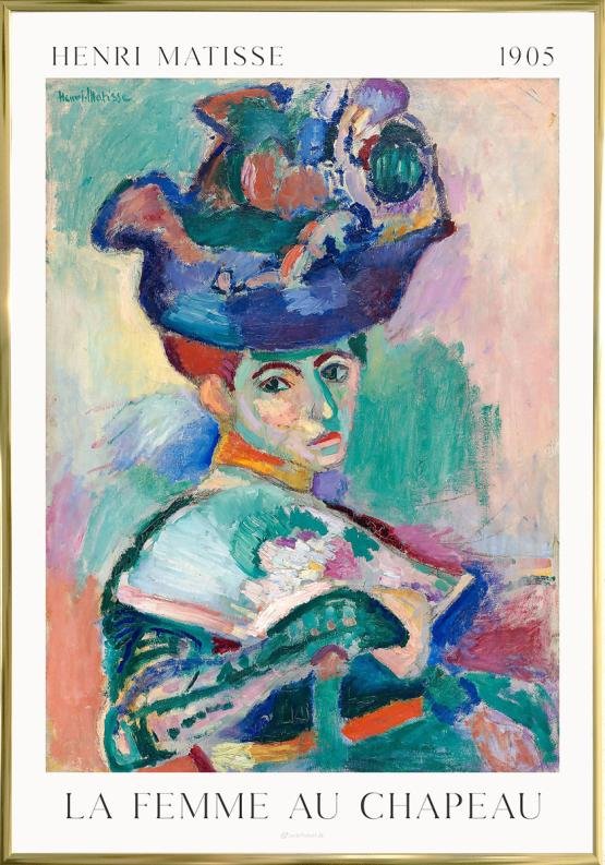 La Femme au Chapeau - af Henri Matisse